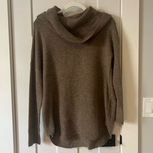 Dreamers Brown Cowl Neck Sweater, L